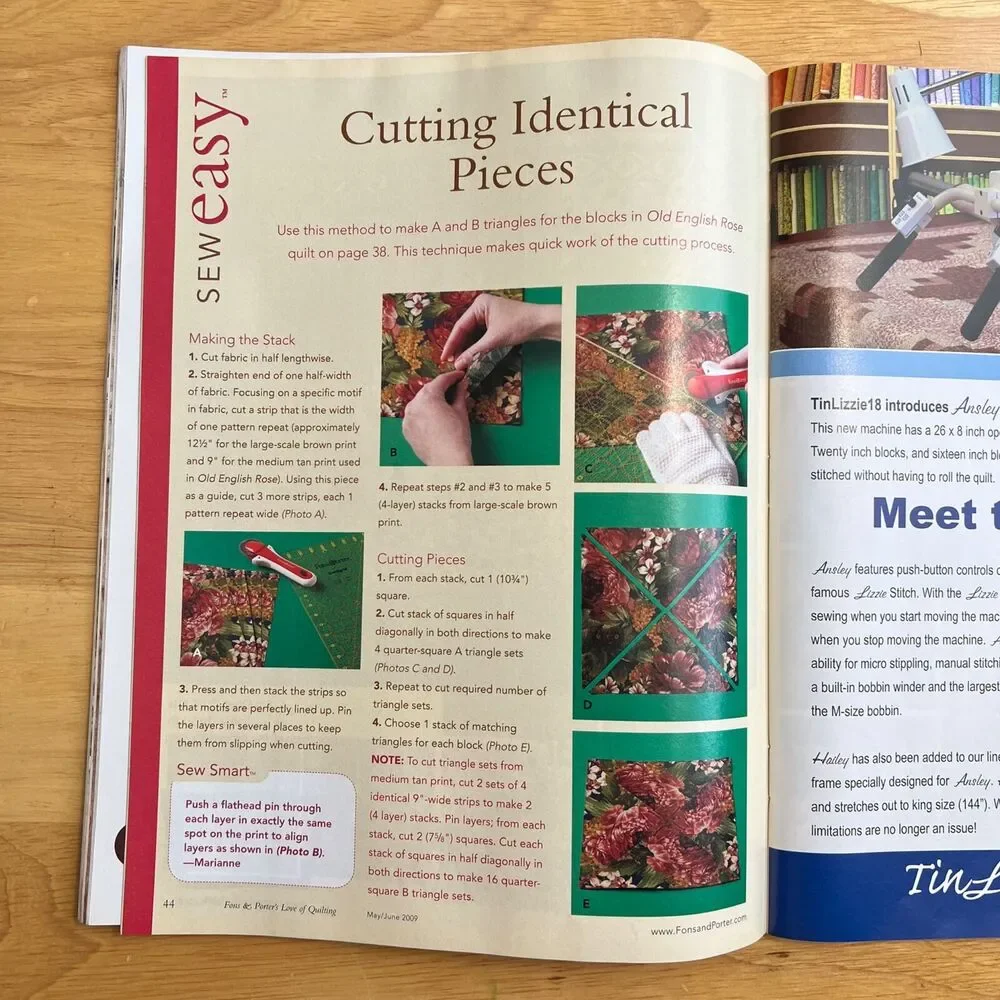 Magazine Lot Fons and Porters Love of Quilting Includes Special Edition
